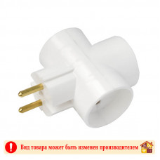 Тройник белый б/з 16А