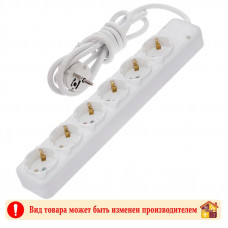Удлинитель Ne-Ad 6 гнезд с выключателем 2 м. с/з 16А 250В