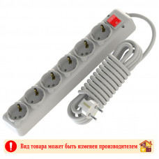 Электроудлинитель 6 гнезд с выключателем 5 м. 16А