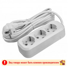 Удлинитель ОНЛАЙТ 90518 ОРЕ-S-03-500-E-3x1 с заземлением 3 гнезда 5 м.