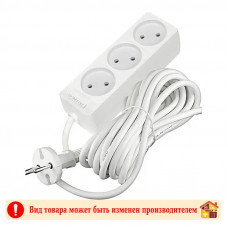 Электроудлинитель 3 гнезда 5 м. 2,2 кВт б/з DOMTOK