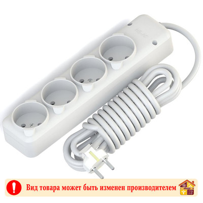 Удлинитель Ne-Ad 4 гнезда б/з 10А 250В 2 м. заказать в Луганске в интернет магазине Перестройка недорого