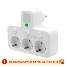 Разветвитель T-series тройник 1-30-60 2500W 10A 250V Разветвитель T-series тройник 1-30-60 2500W 10A 250V