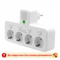 Разветвитель T-series четверник 1-30-60 2500W 10A 250V Разветвитель T-series четверник 1-30-60 2500W 10A 250V
