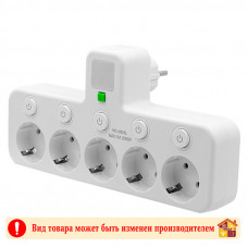 Разветвитель T-series пятерник 1-30-60 2500W 10A 250V Разветвитель T-series пятерник 1-30-60 2500W 10A 250V