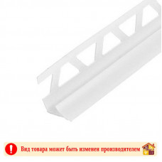 Угол для кафеля внутренний 10 мм. 2,5 м. белый 001 Идеал
