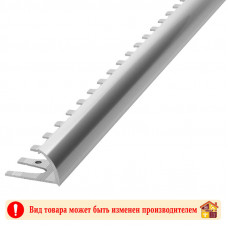 Угол для кафеля наружный гибкий алюминиевый РП-АКП-02 8 мм 2,7 м