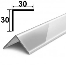 Отделочный уголок 002-0 светло-серый глянцевый 30 Х 30 мм. 2,7 м.