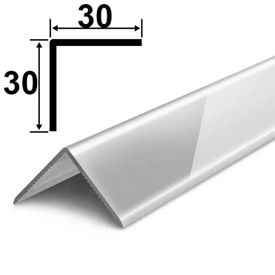 Отделочный уголок 002-0 светло-серый глянцевый 30 Х 30 мм. 2,7 м. заказать в Луганске в интернет магазине Перестройка недорого