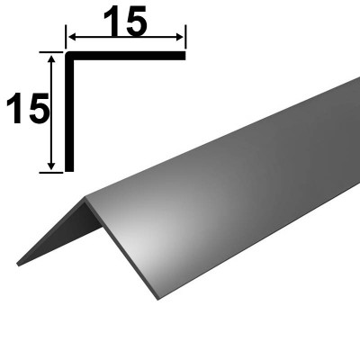 Отделочный уголок 093 Графит Идеал 15 Х 15 мм. 2,7 м. заказать в Луганске в интернет магазине Перестройка недорого