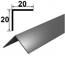 Отделочный уголок 093 Графит Идеал 20 Х 20 мм. 2,7 м.