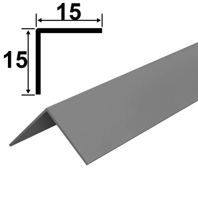 Отделочный уголок 005 Серый Идеал 15 Х 15 мм. 2,7 м. заказать в Луганске в интернет магазине Перестройка недорого
