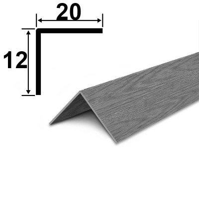 Угол арочный 210 Дуб пепельный ИДЕАЛ 20 Х 12 мм. 2,7 м. заказать в Луганске в интернет магазине Перестройка недорого
