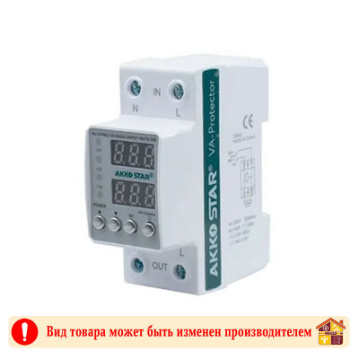 Реле контроля напряжения Akkostar AC 140-210 1-40A заказать в Луганске в интернет магазине Перестройка недорого