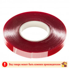 Скотч двухсторонний 20 мм. 5 м. акриловое основание прозрачный Bull