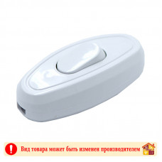 Выключатель бра с кнопкой белый/черный