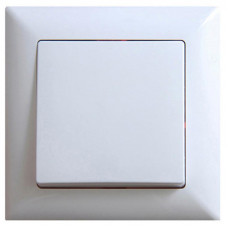 Выключатель 1 клавишный белый VISAGE Без рамки